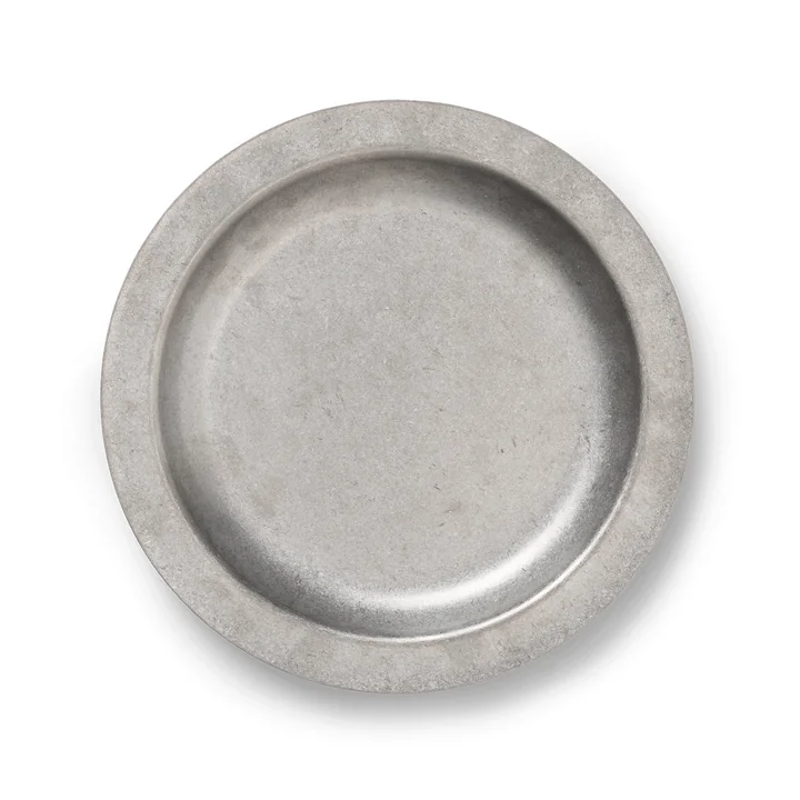 Ferm Living - Tumbled Teller, Edelstahl