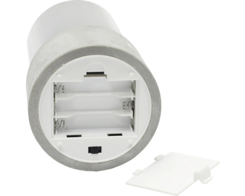 Set van 3 LED-lantaarns, grijs