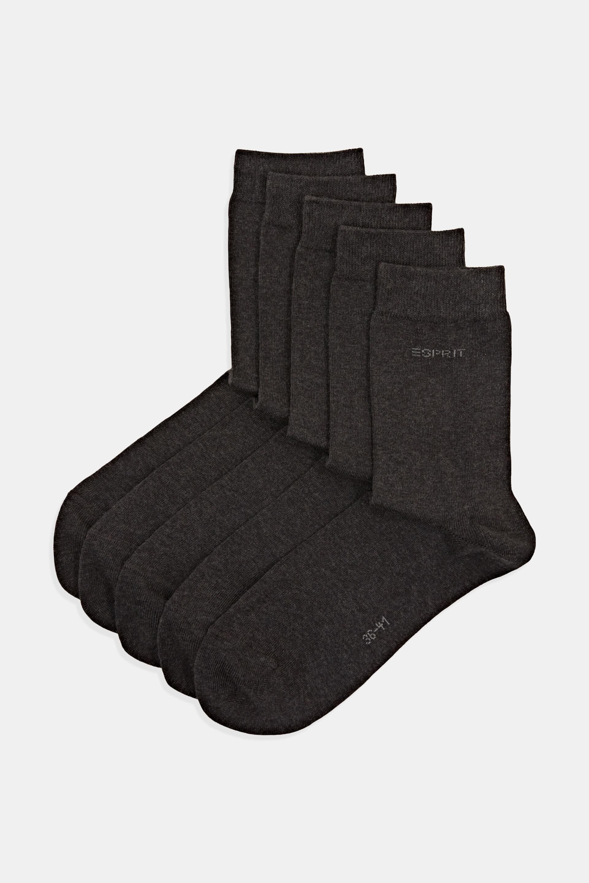 5 paires de chaussettes uni, coton bio