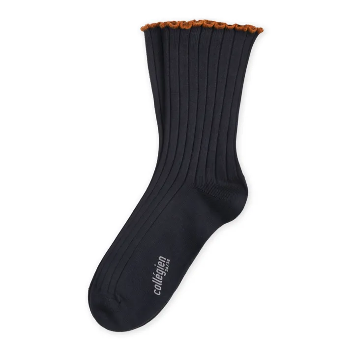 Collégien Chaussettes Delphine | Gris foncé