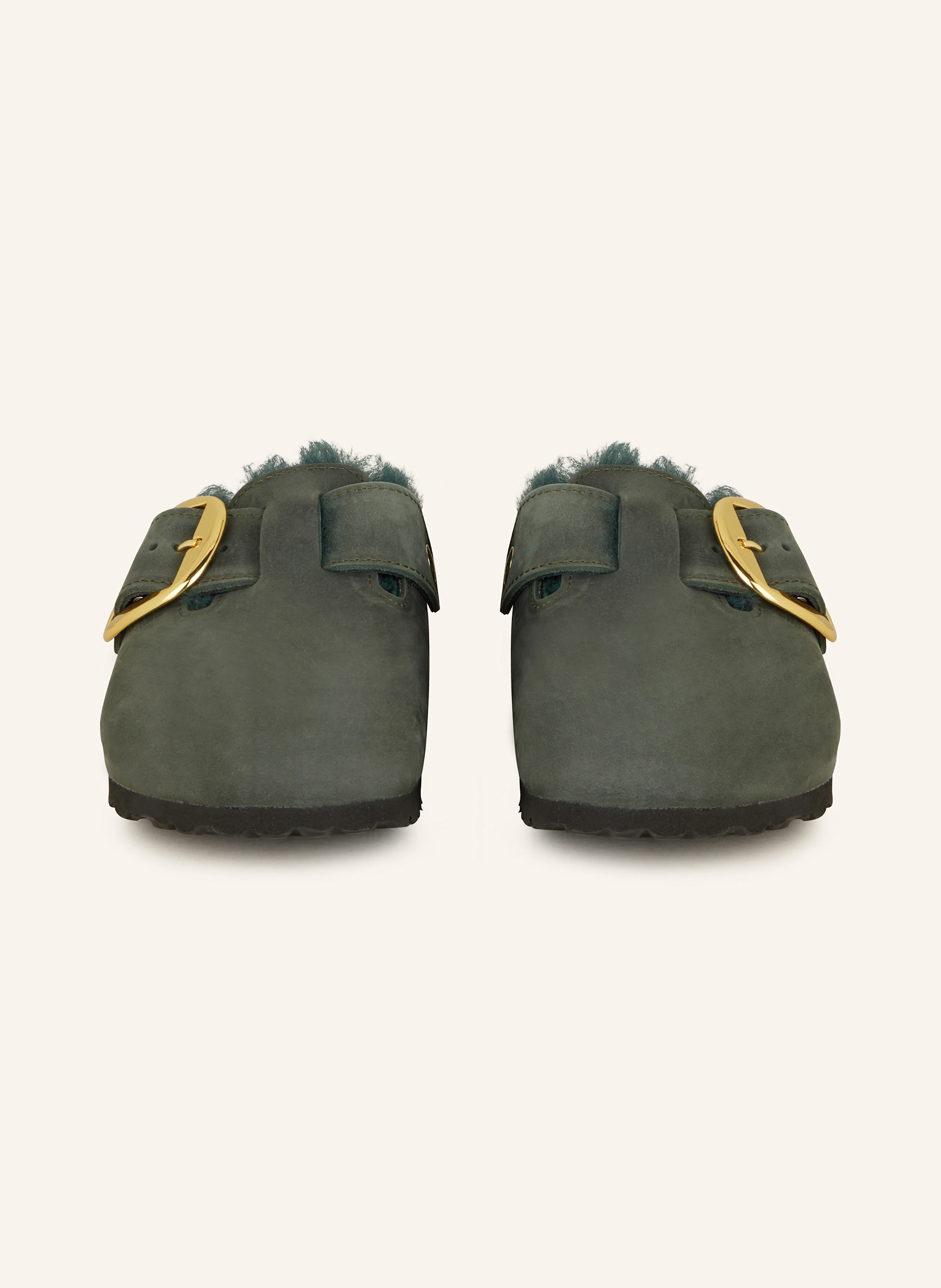 BIRKENSTOCK Pantoletten BOSTON BIG BUCKLE SHEARLING