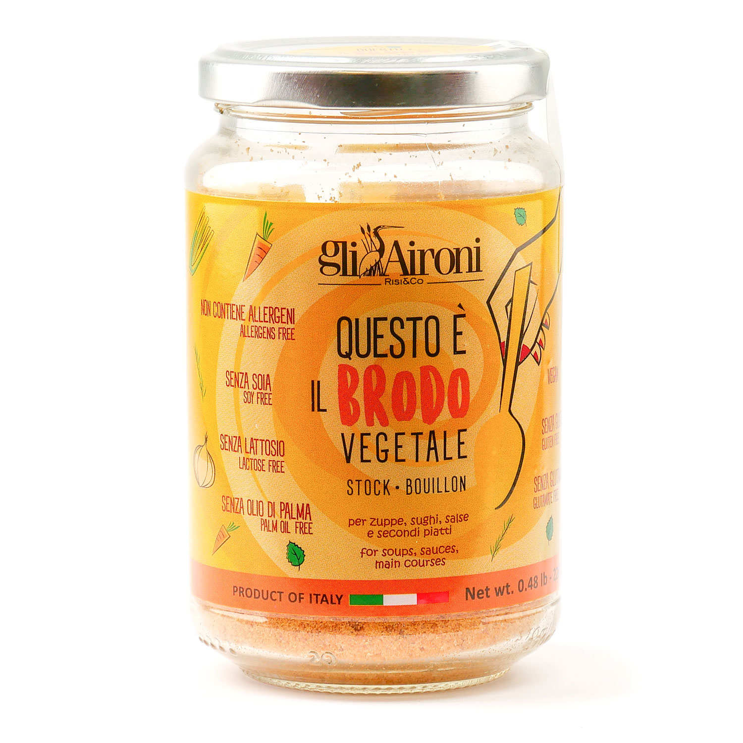 Bouillon naturel de légumes en poudre