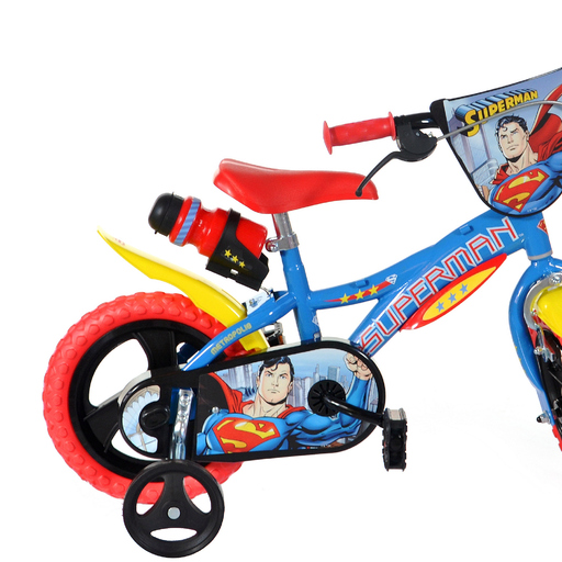 Bicicleta infantil Superman de 30 cm (12 polegadas) para crianças de 3 a 5 anos.