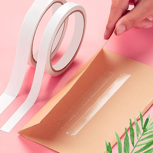 (10mmx4.5m) Doppelseitiges Klebeband Flexibles Bastel Tape DIY Klebstreifen - Transparent