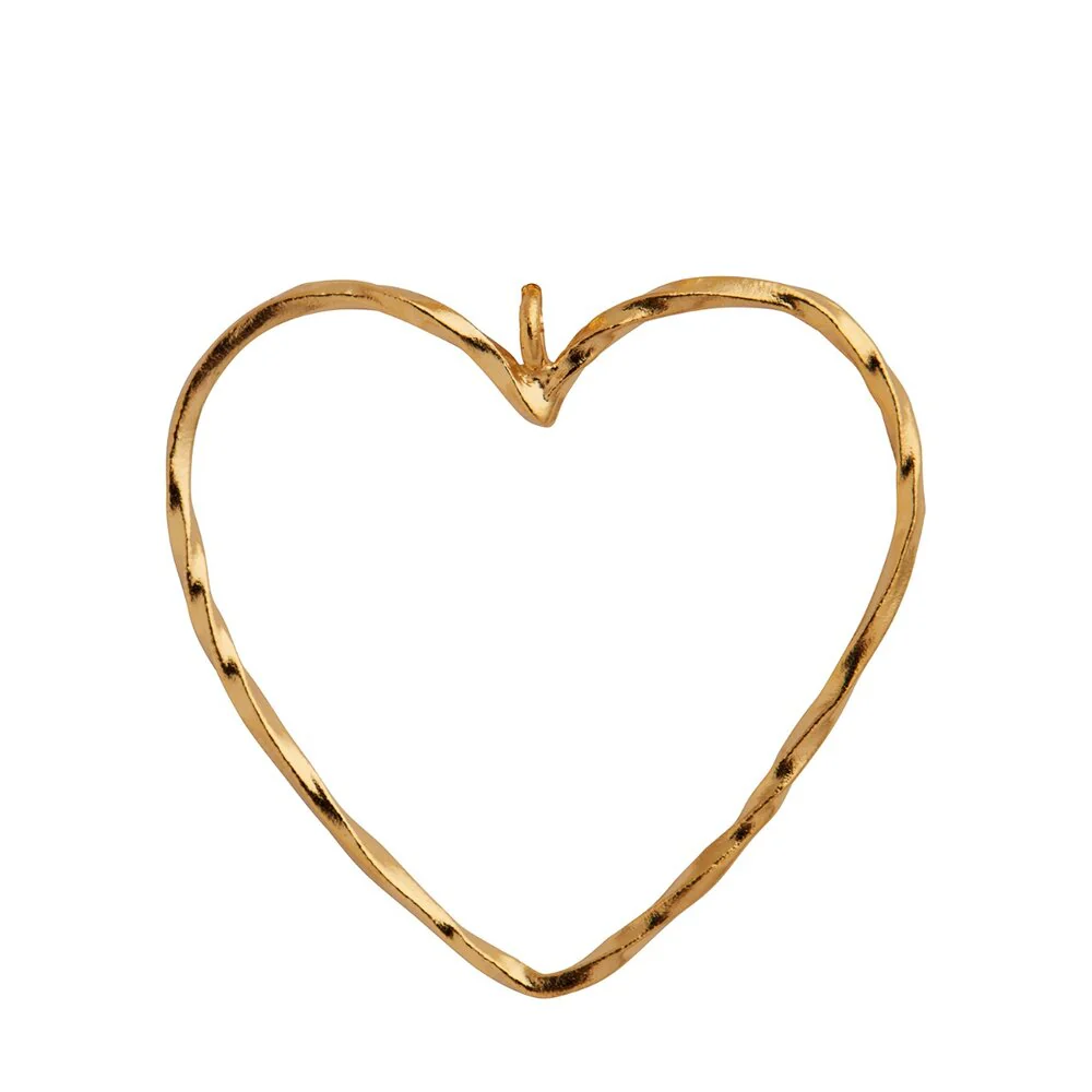 STINE A Jewelry  funky heart vedhæng - forgyldt