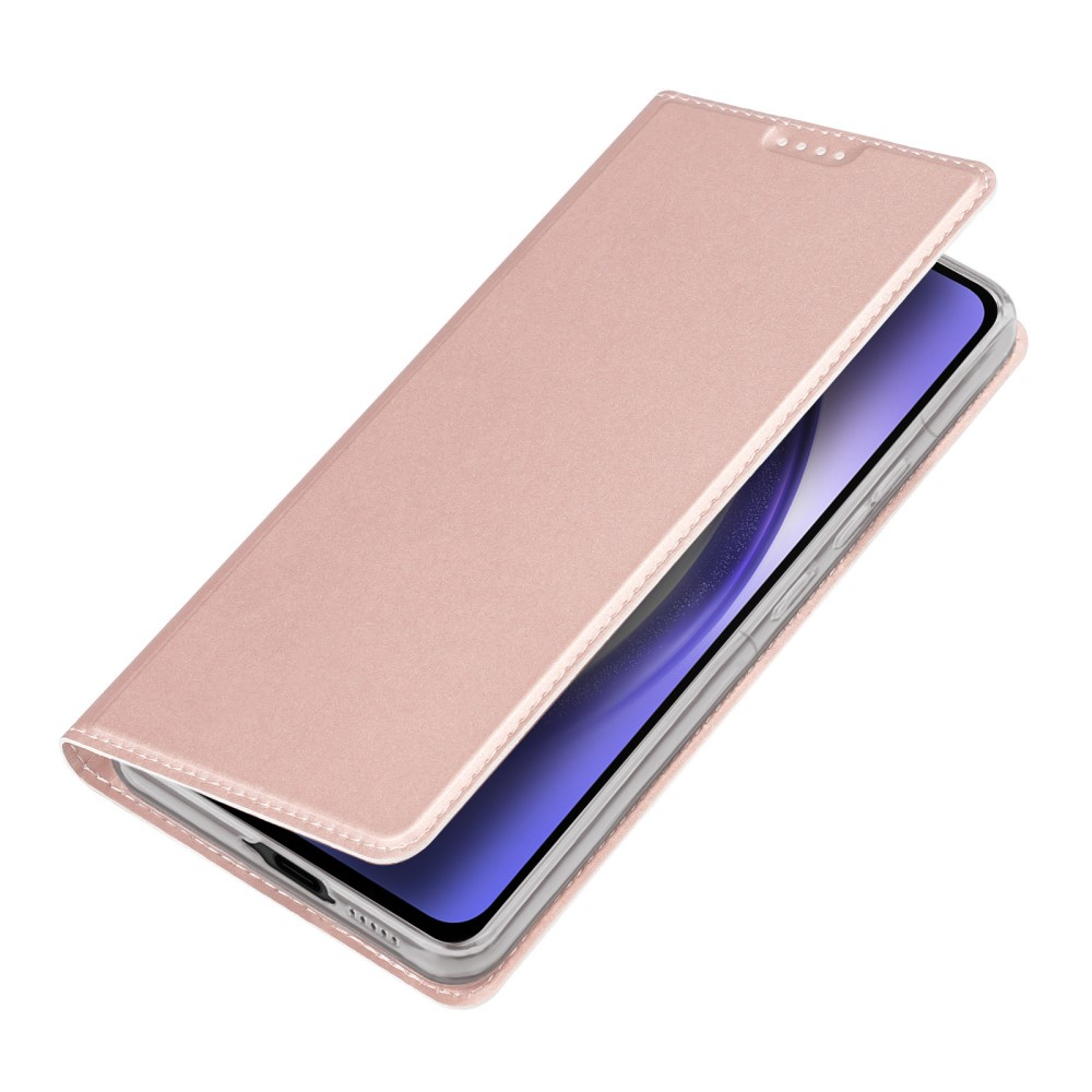 Samsung Galaxy A55 Flip Wallet Cover Leder Tasche - Roségold