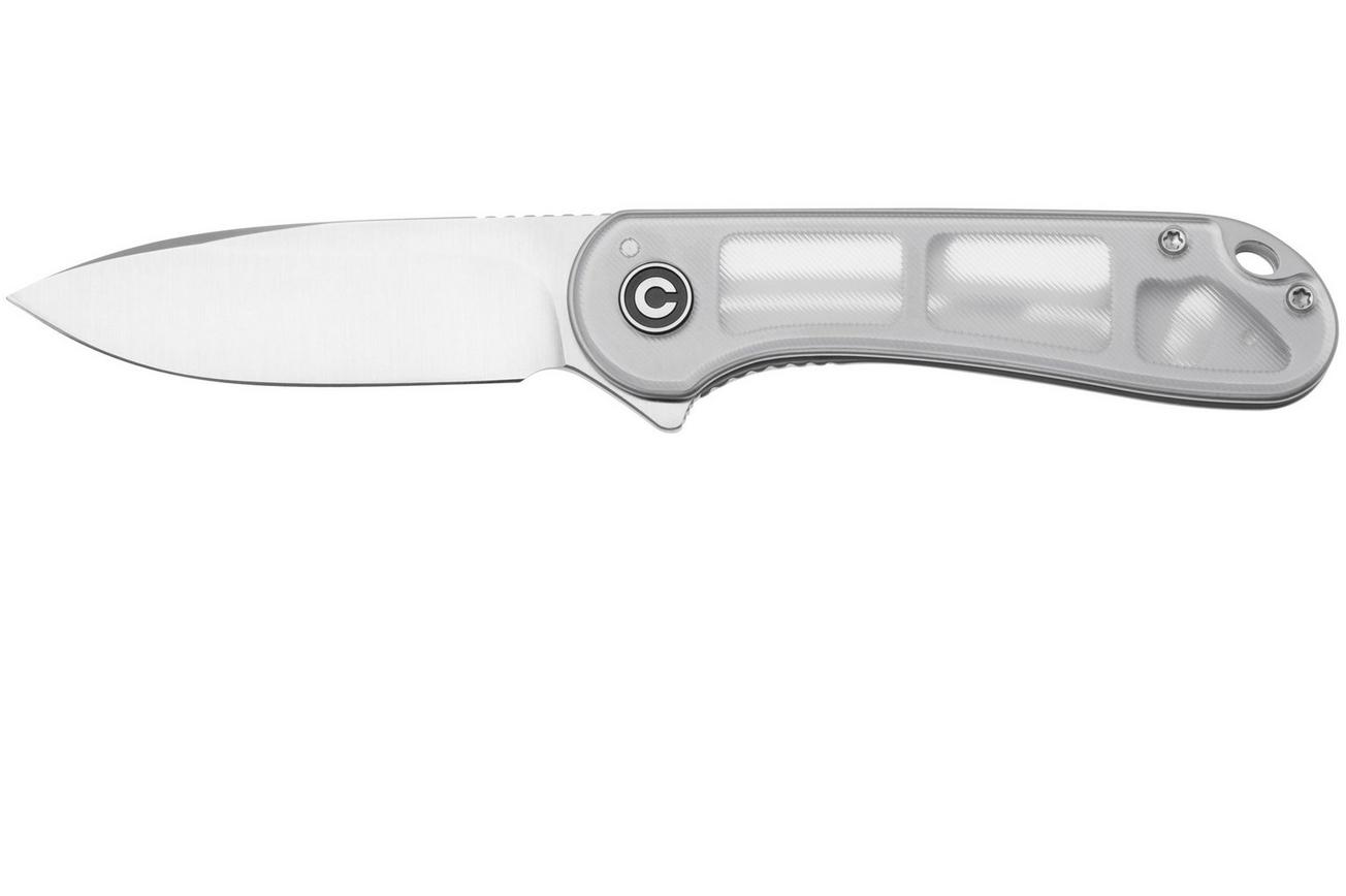 CIVIVI Elementum C907A-7 Satin D2, Polished Clear Lexan, zakmes