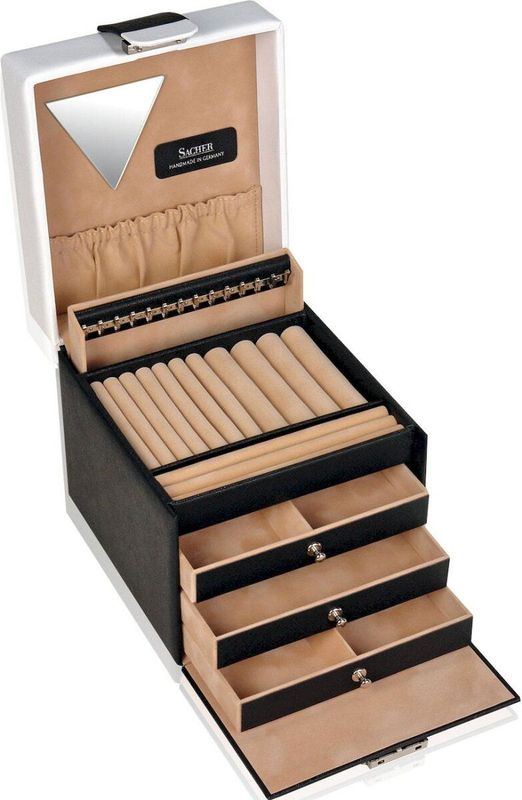 Sacher - 70028/35 - Sieradendoos - Zwart - Fijn Synthetisch