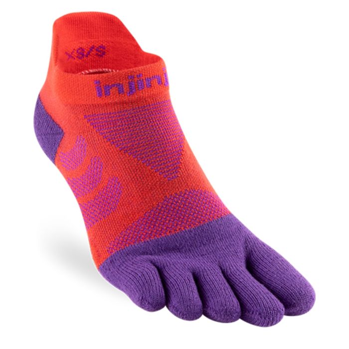 Injinji Dame Strømper Ultra Run No-show Rød