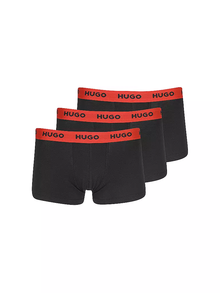 HUGO Pants 3-er Pkg. schwarz oliv rot schwarz