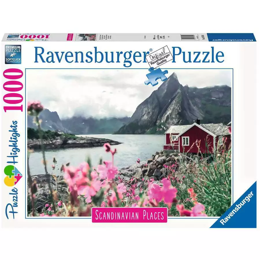 Ravensburger Reine, Lofoten, Norwegen bunt