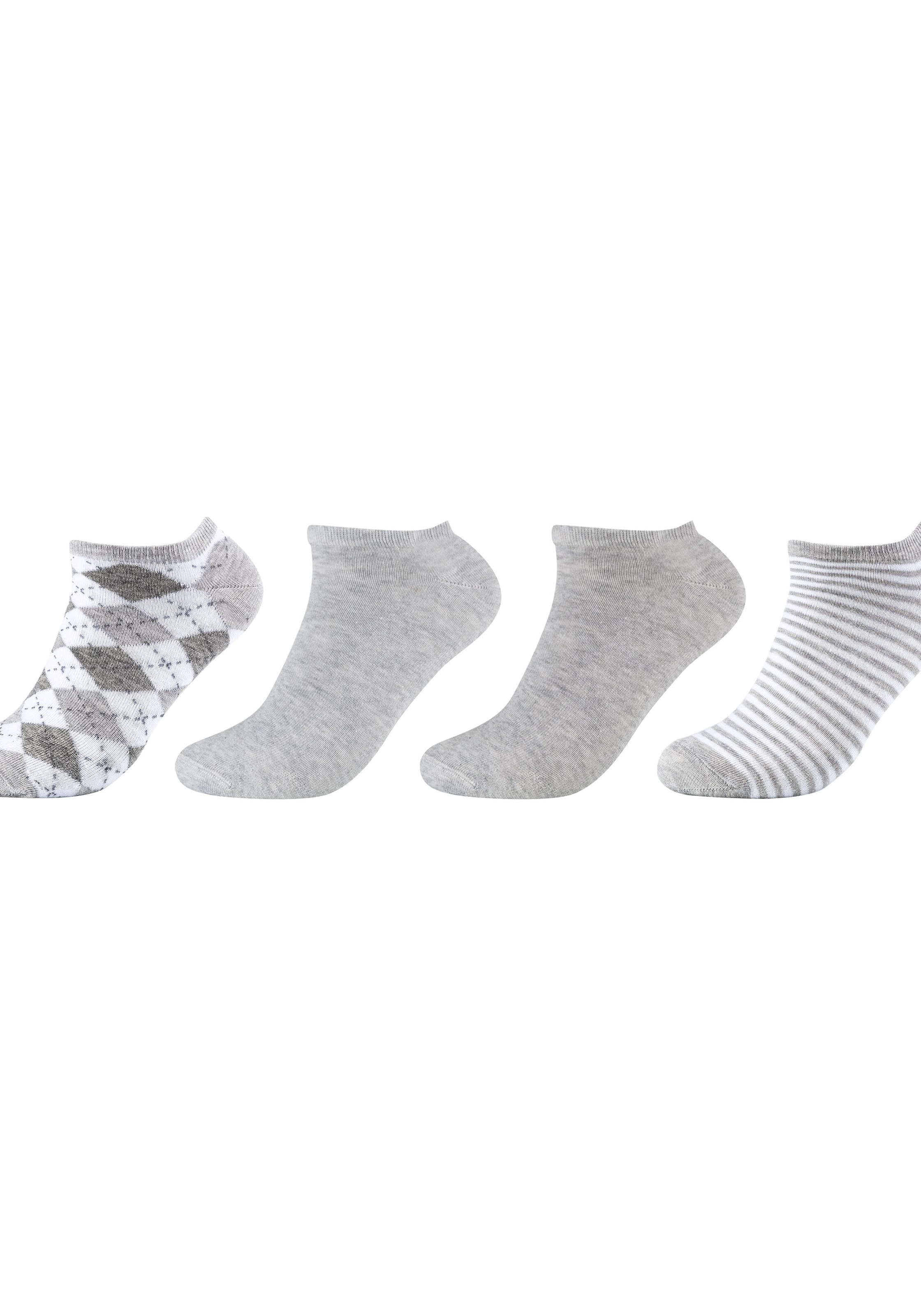 s.Oliver Kurzsocken »essentials« 4 Paar tlg. mit verschiedenen Designs