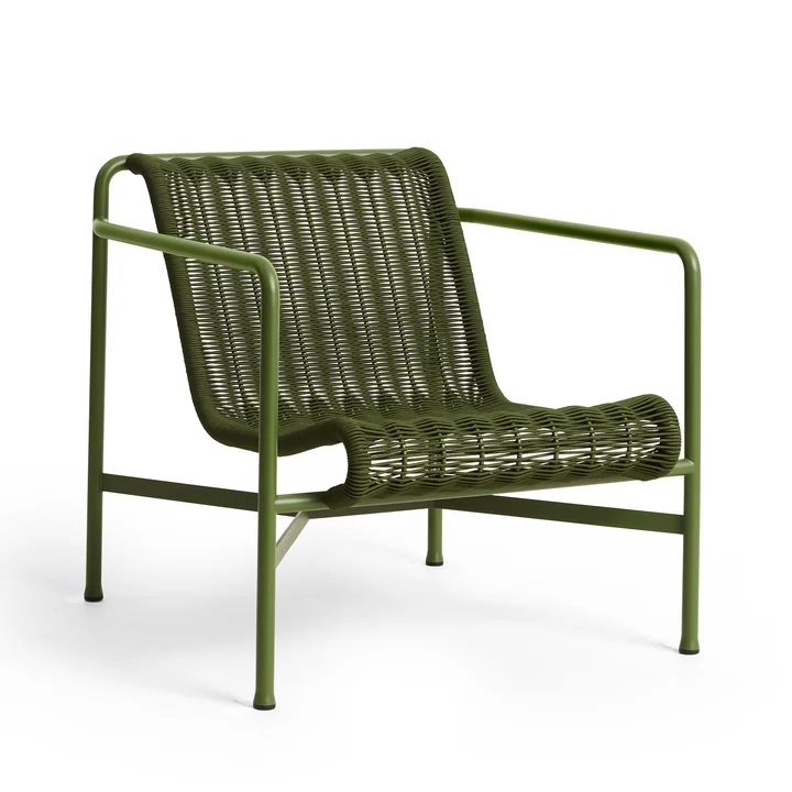 HAY - Palissade Cord Lounge Chair Low, olive