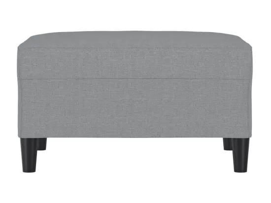 Repose-pied Gris clair 70x55x41 cm Tissu