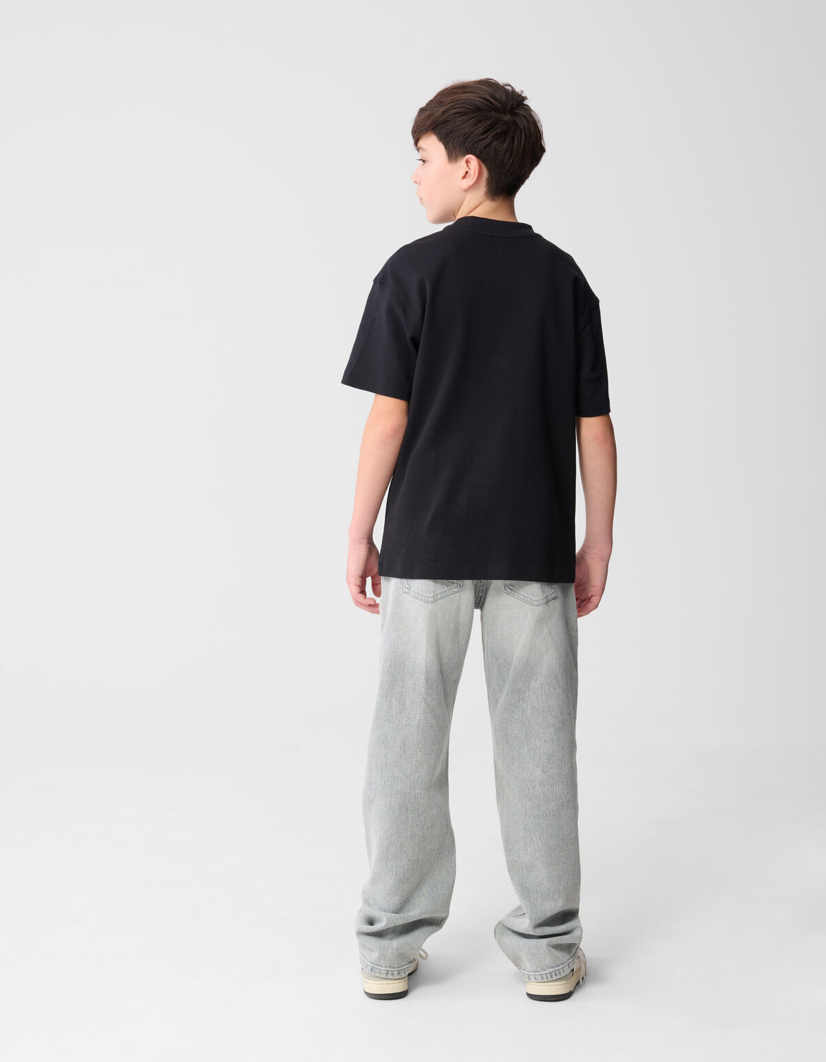 Basis Label T-shirt Zwart