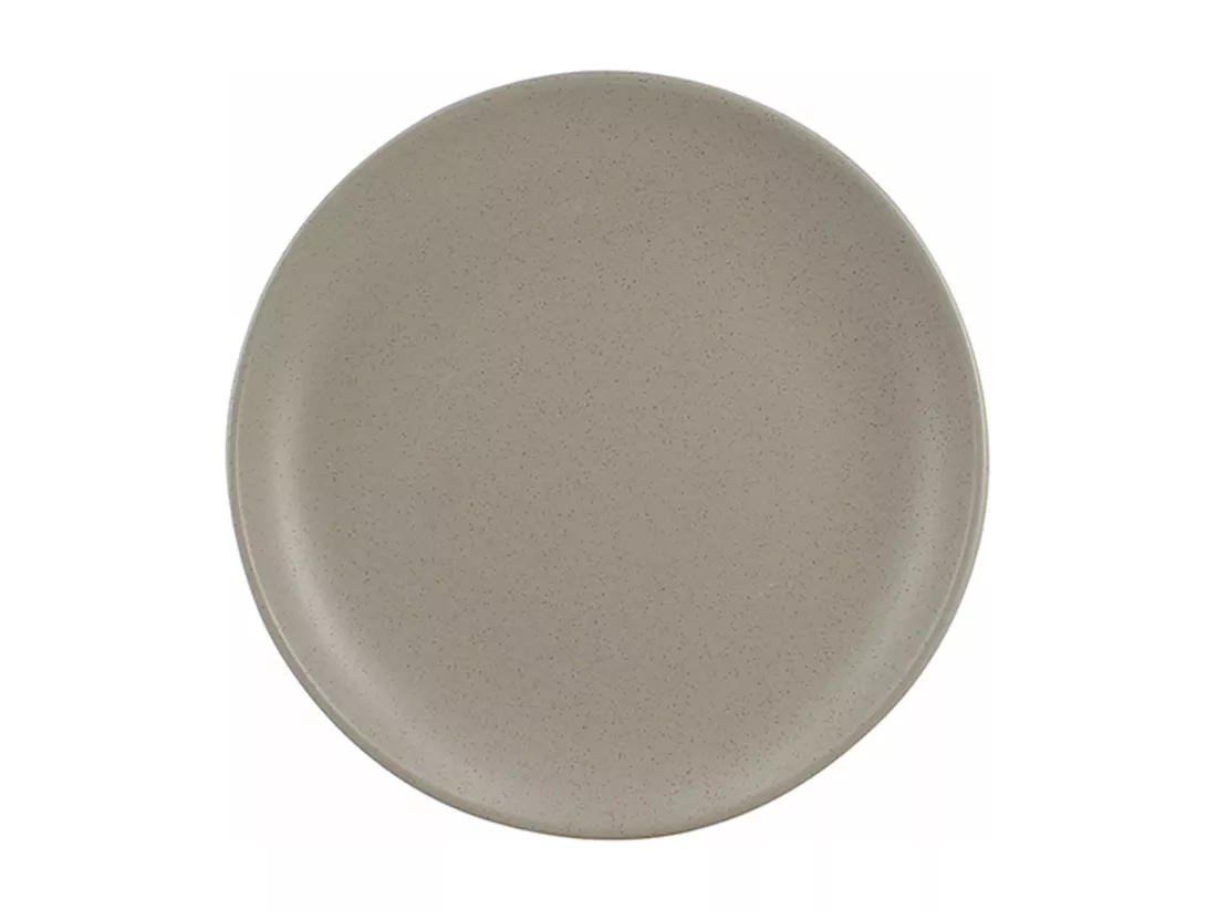 Novastyl - Lot 6 Assiettes A Dessert Arita 20.5cm En Gres Gris