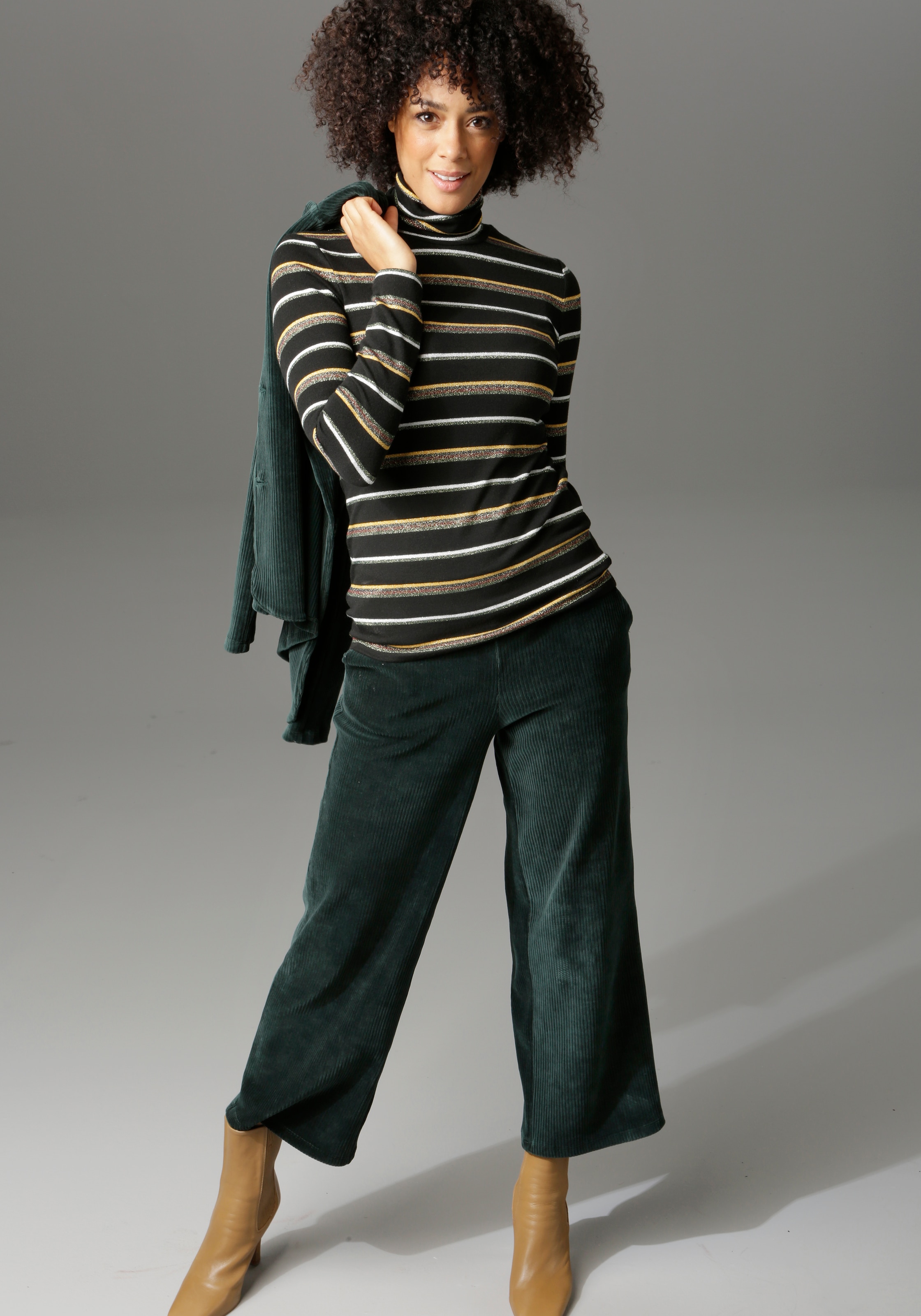 Aniston CASUAL Cordhose  in trendiger Culotte-Form