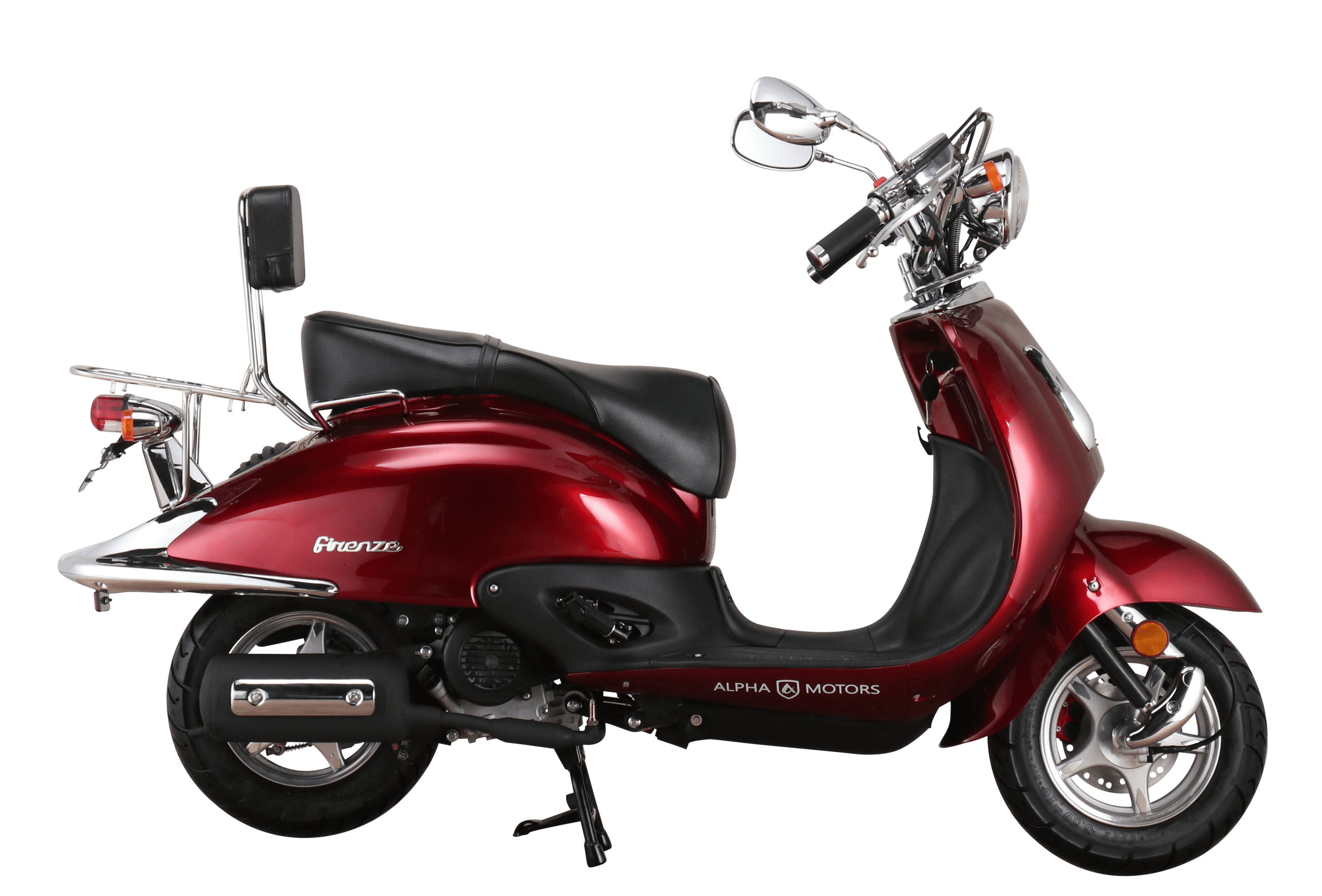Alpha Motors Motorroller Retro Firenze 125 ccm 85 km/h EURO 5 weinrot