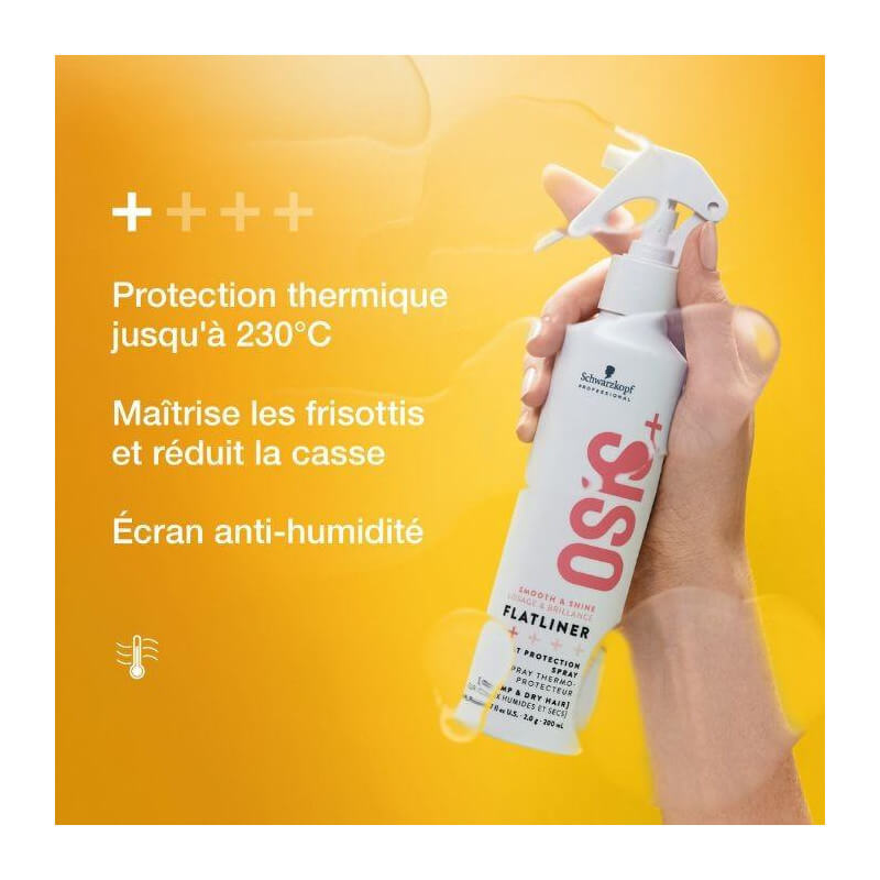 Spray thermoprotecteur OSiS+ Flatliner Schwarzkopf 200ML