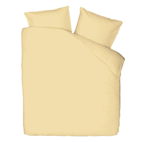 Dekbedovertrek Plain Percale  - Licht Geel