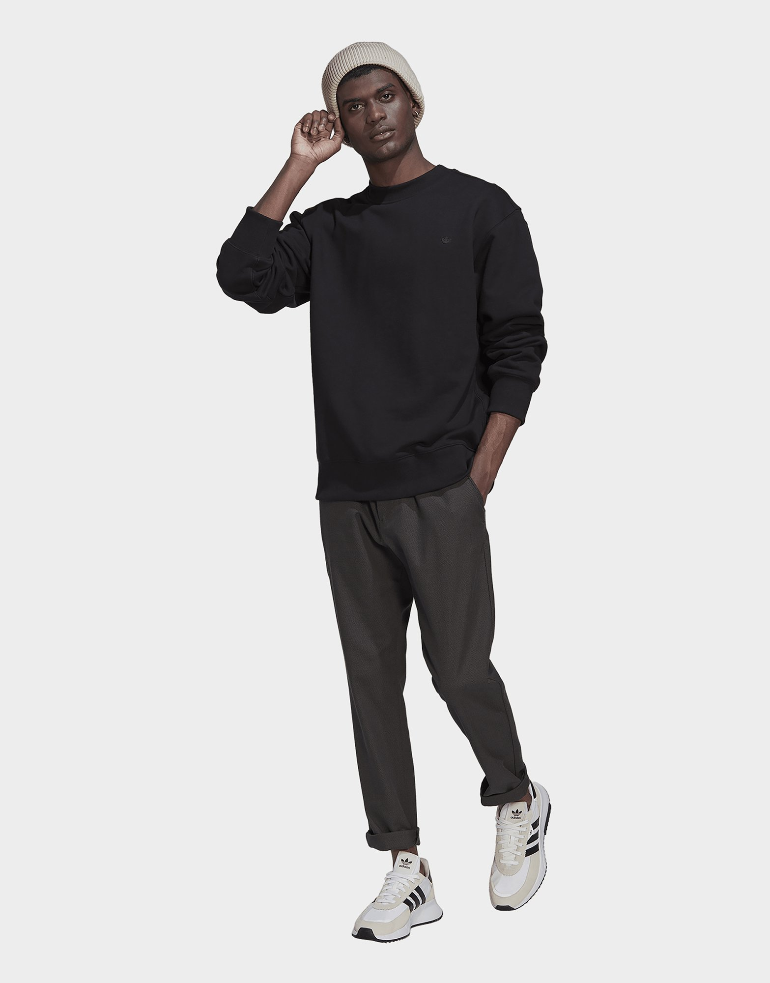 adidas Originals Sweat-shirt en molleton Adicolor Contempo Crew