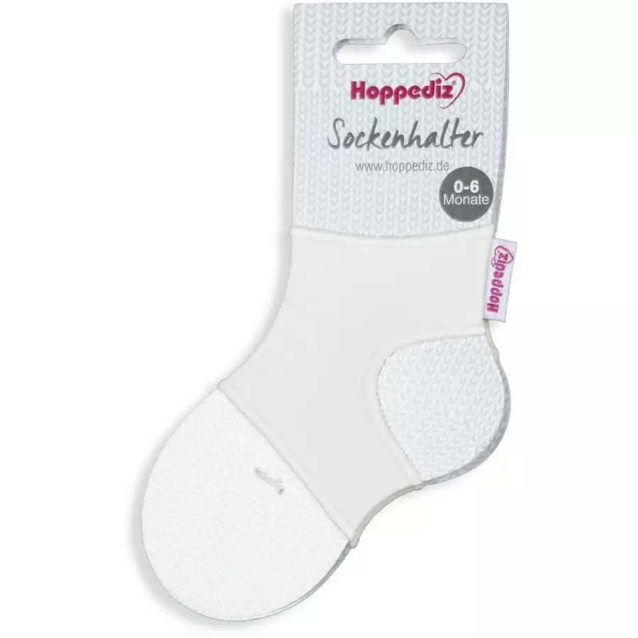 Hoppediz Babysocken Sockenhalter creme