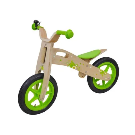 Siva Kinder Laufrad Holz Woody Bubble Bike, Grün