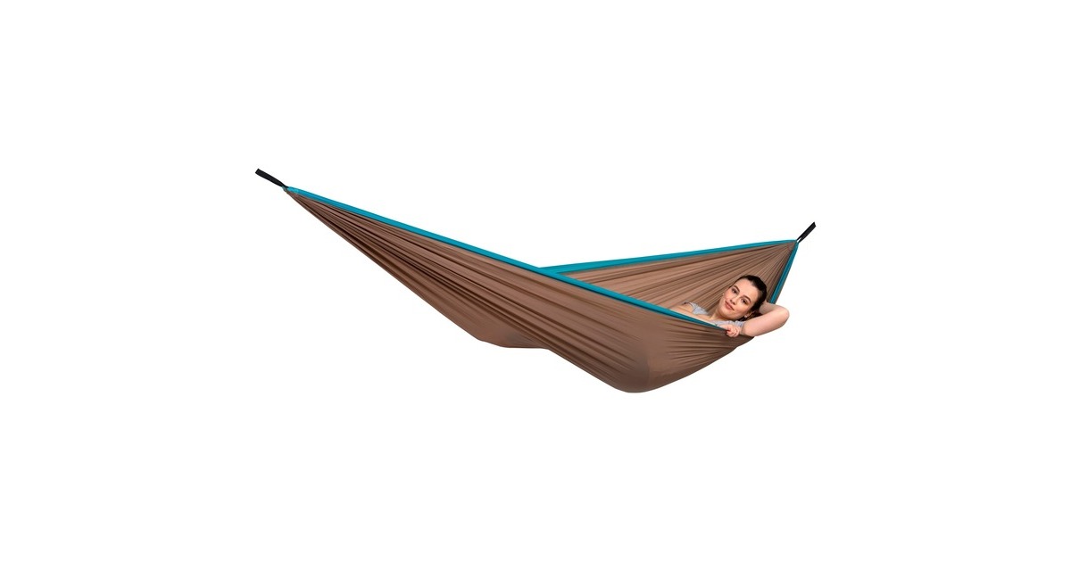 AmazonasSilk Traveller XL Mountain hangmat  (Bruin/turquoise)