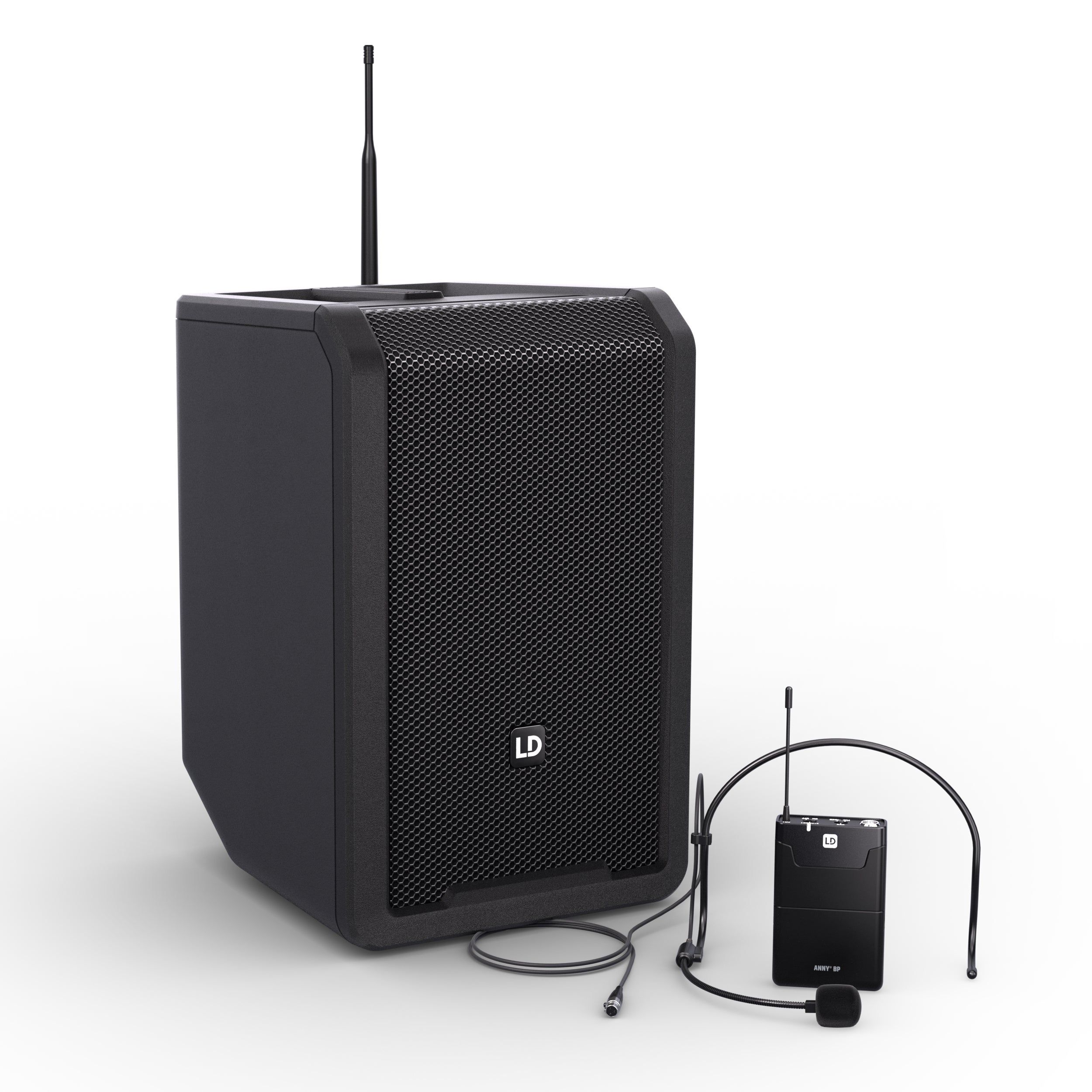 LD Systems ANNY 8 BPH B8 Stage Black met headset 823-832 MHz + 863-865 MHz