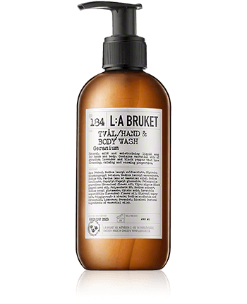 L:A BRUKET Cleansing 184 Hand & Body Wash Geranium 240ml