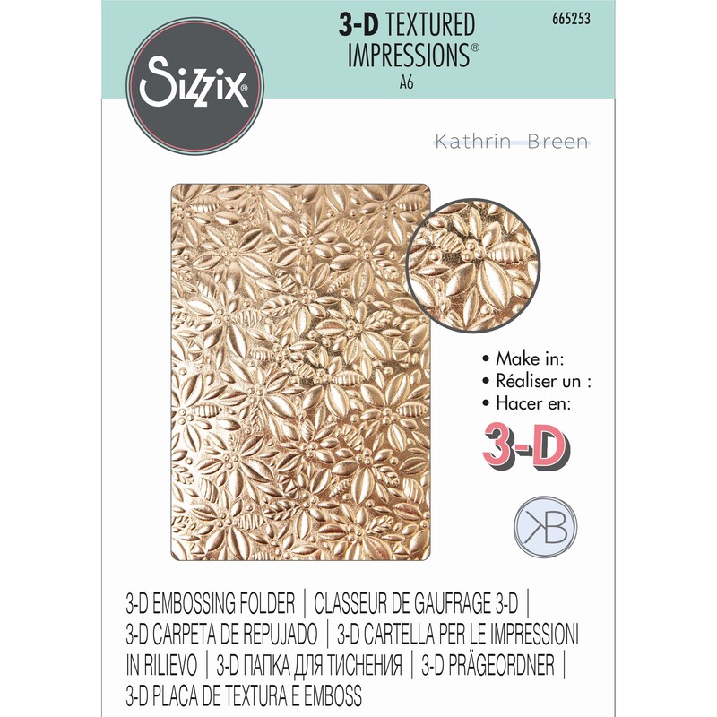 SIZZIX 3D Prägeform, 15.9 cm