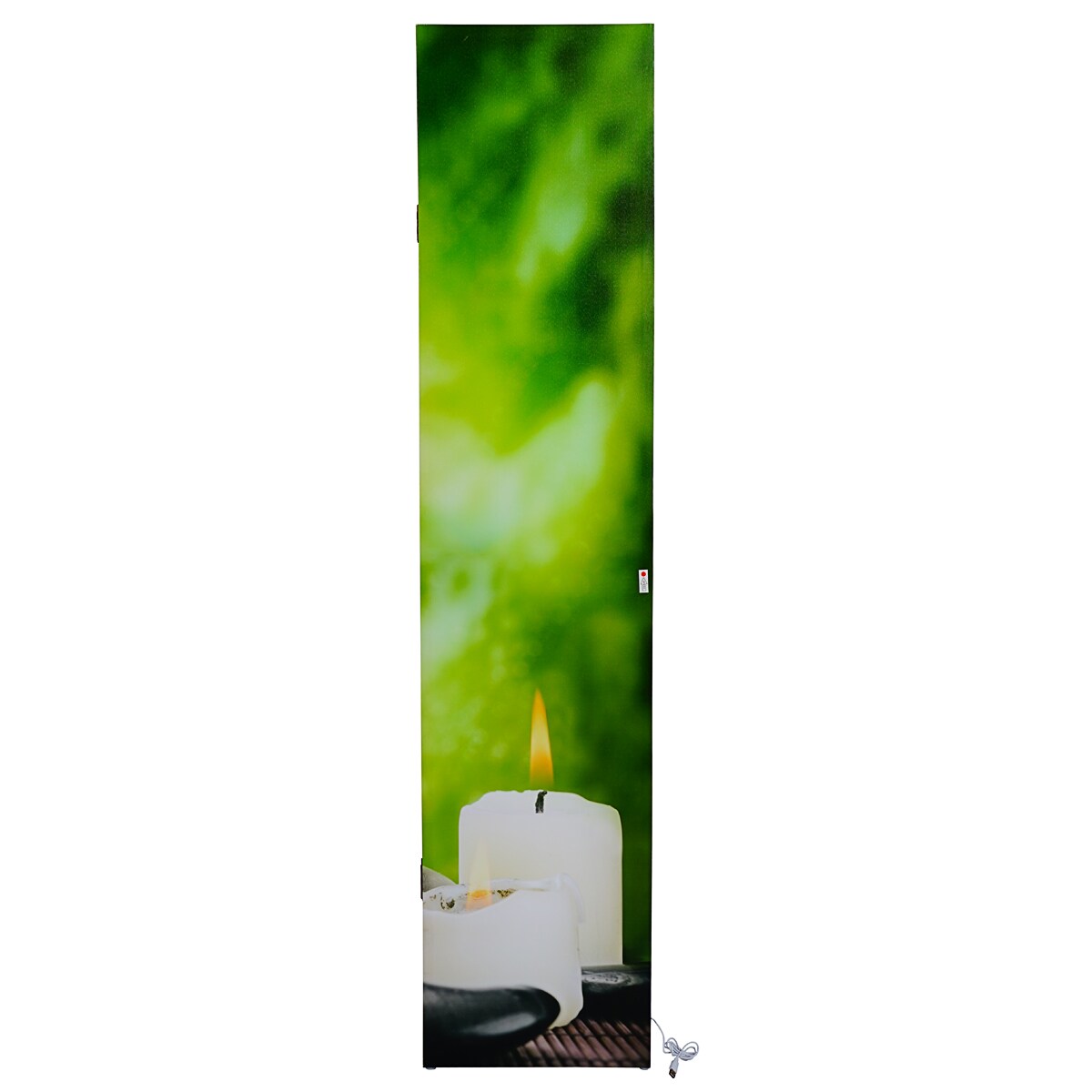LED-Paravent Spanische Wand Raumteiler flare up, Timer, netzbetrieben 180x160cm, 2 LEDs