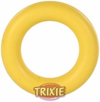 Brinquedo para cães TRIXIE em formato de anel de borracha natural, cores sortidas.