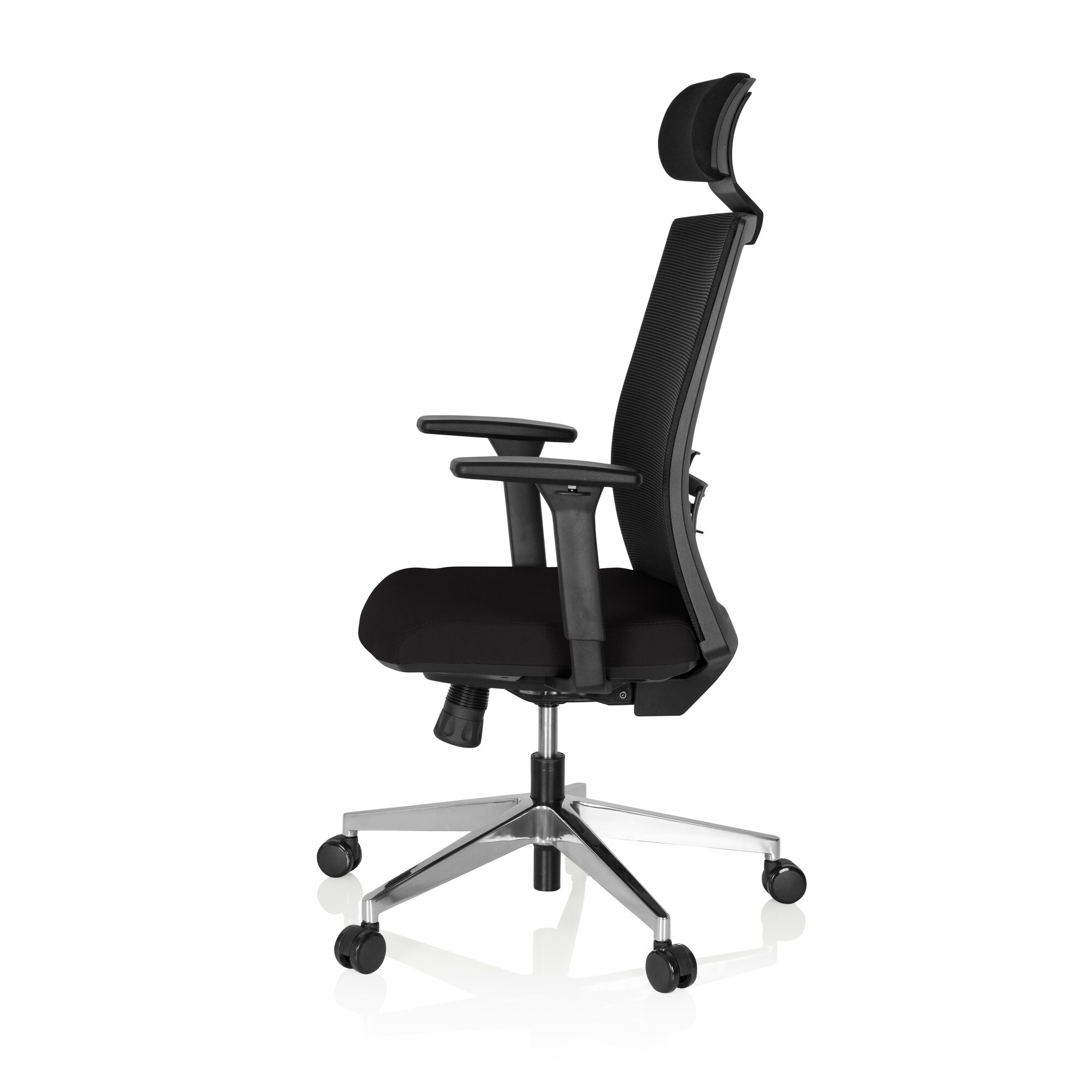 Profi Chefsessel CAPTIVA Stoff/Netzstoff mit Armlehnen (höhenverstellbar) hjh OFFICE