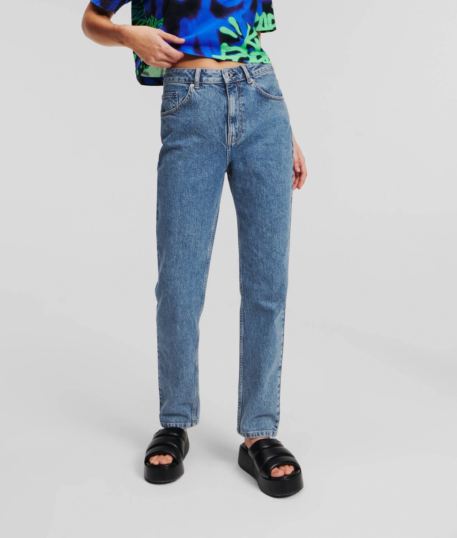 JEAN TAILLE HAUTE FUSELÉ KLJ