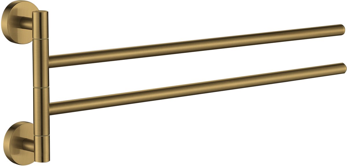 Plieger Vigo handdoekhouder 2 armig 45cm geborsteld goud