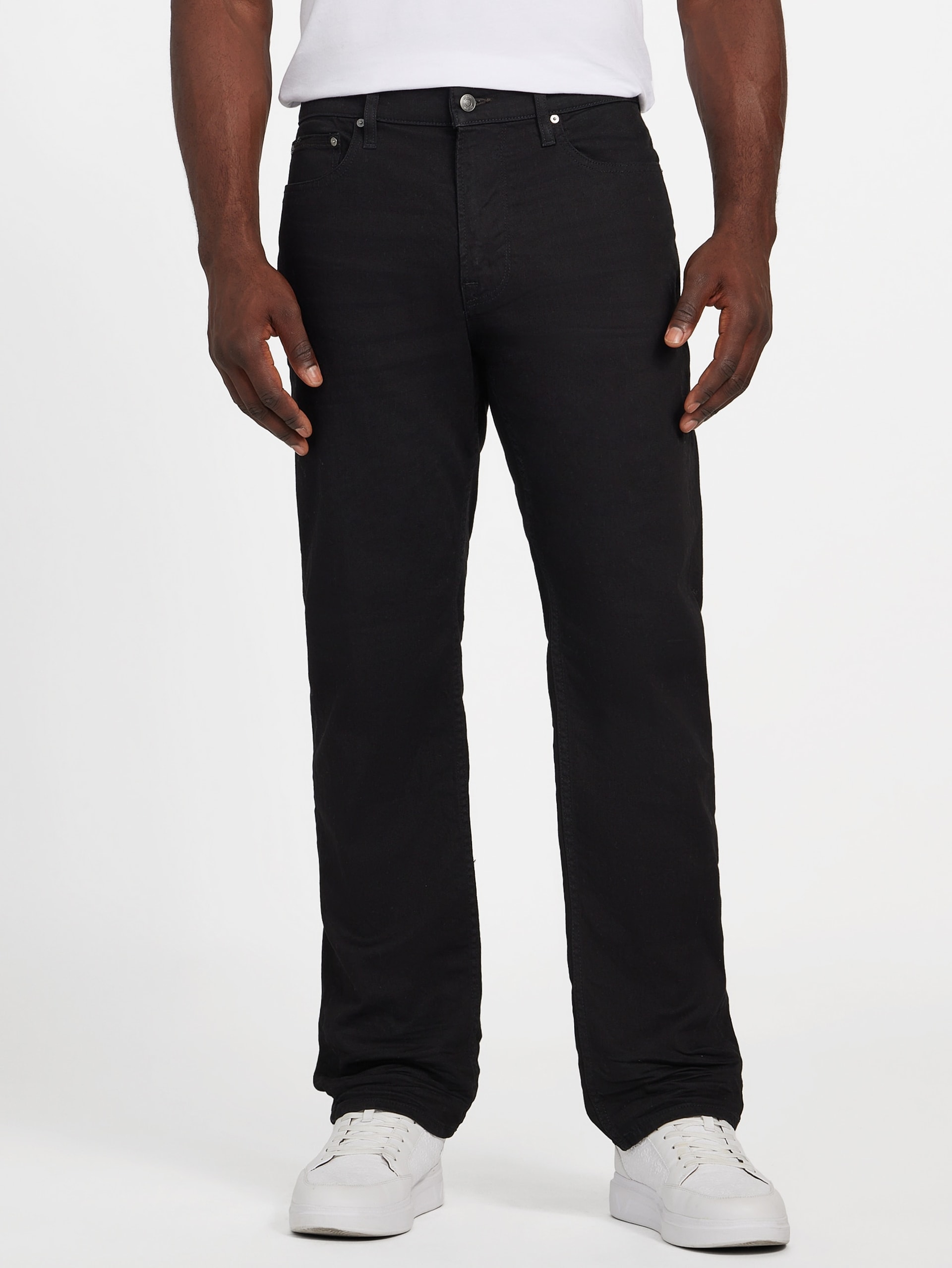Calça jeans reta Eco Mason de corte regular