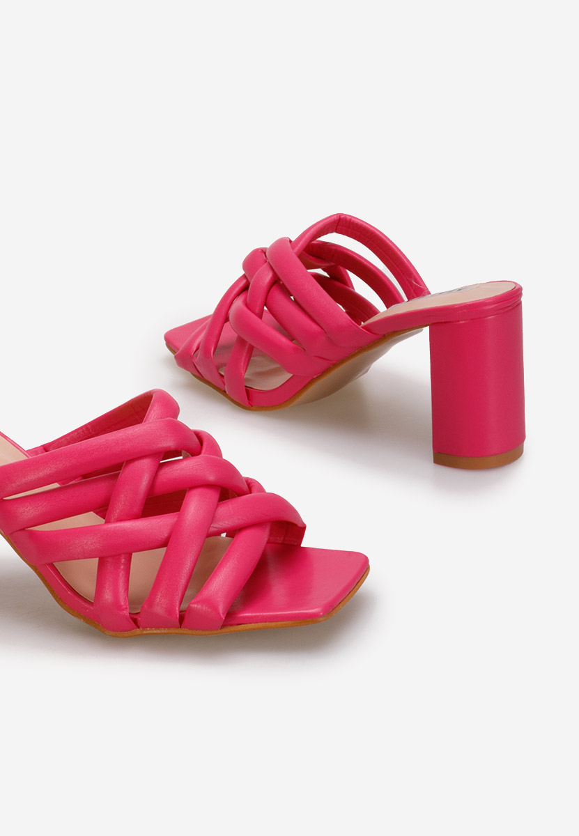 Mules élégantes fuchsia Irola