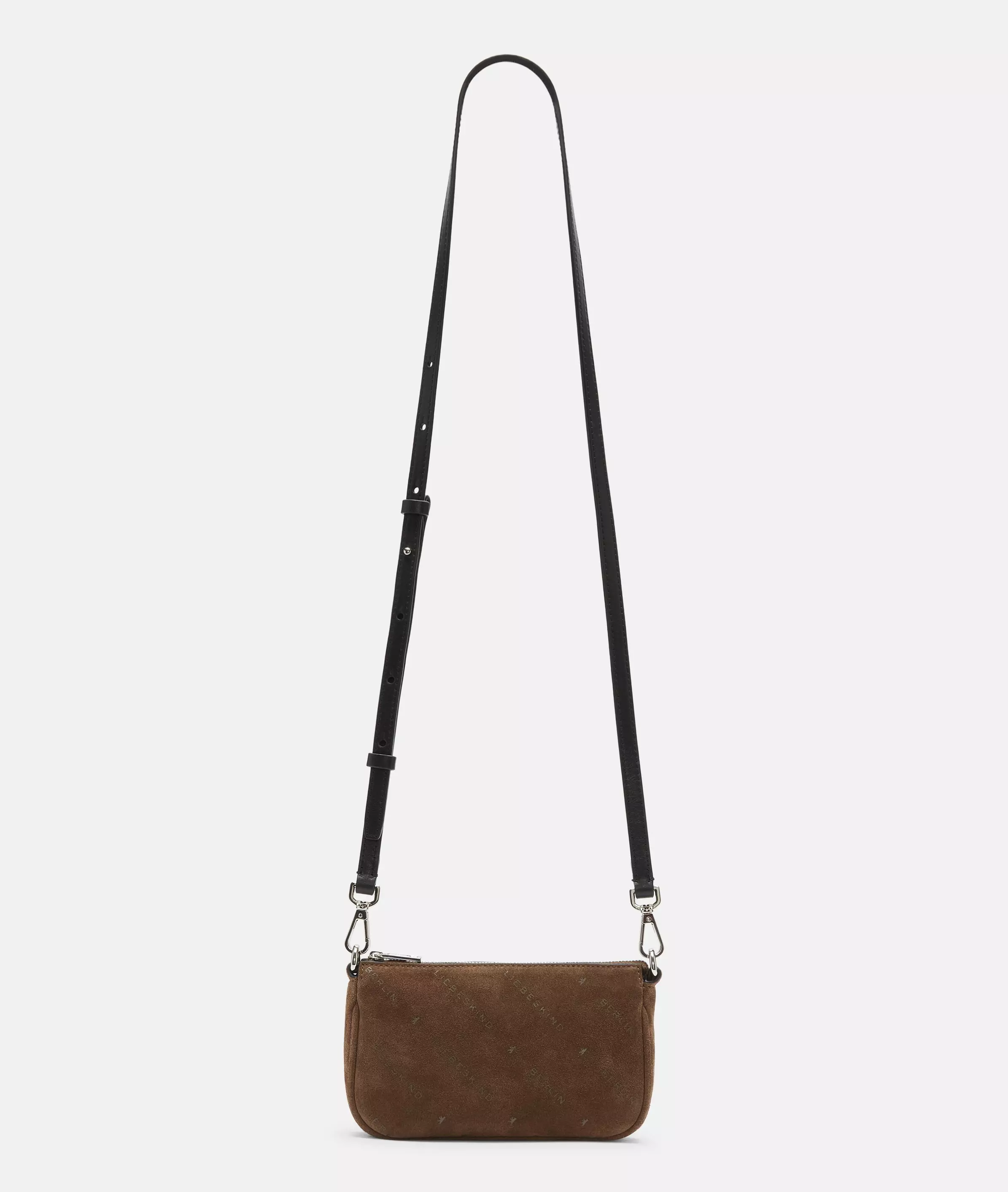 Monogram Crossbody XS Suede shoulder bag with Liebeskind Berlin lettering