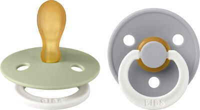 BIBS Colour Smokk 2-pack Lateks Str 2 Symmetrisk, Sage Glow/Cloud Glow