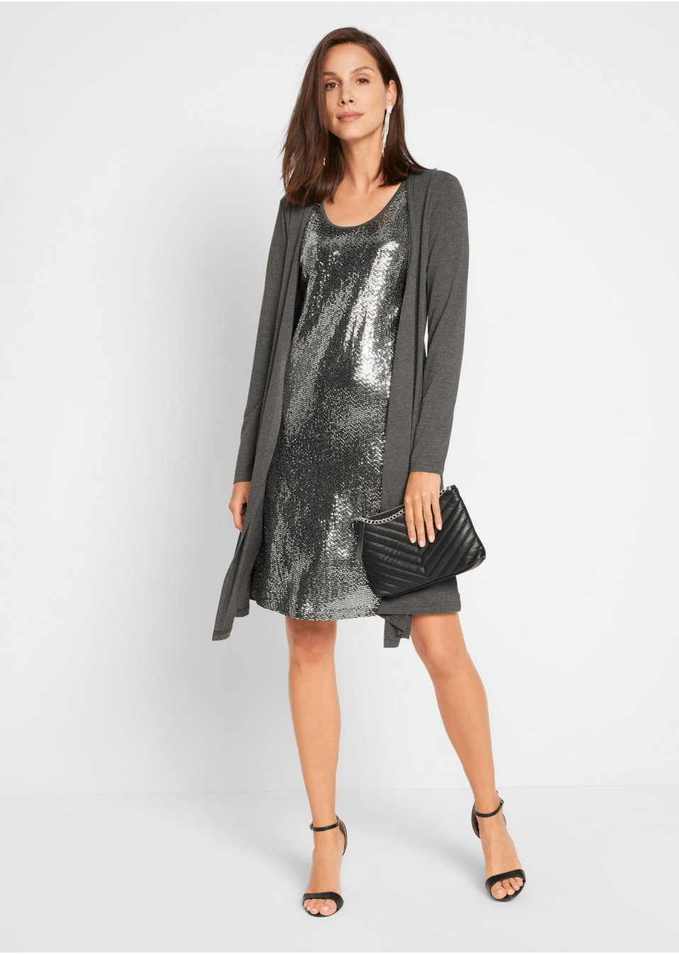 Robe style double épaisseur en viscose