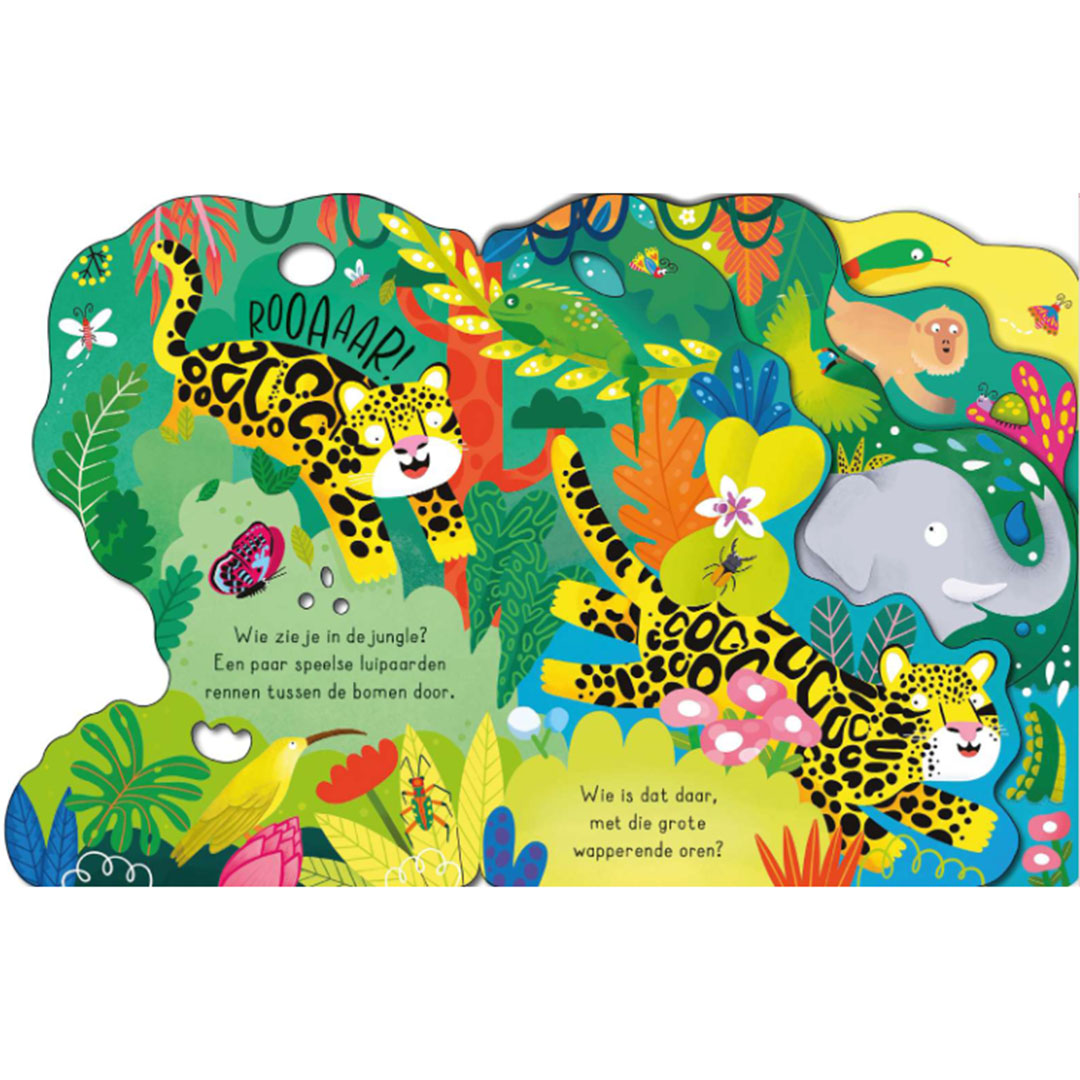 uitgeverij usborne wie zie je vandaag in de jungle?