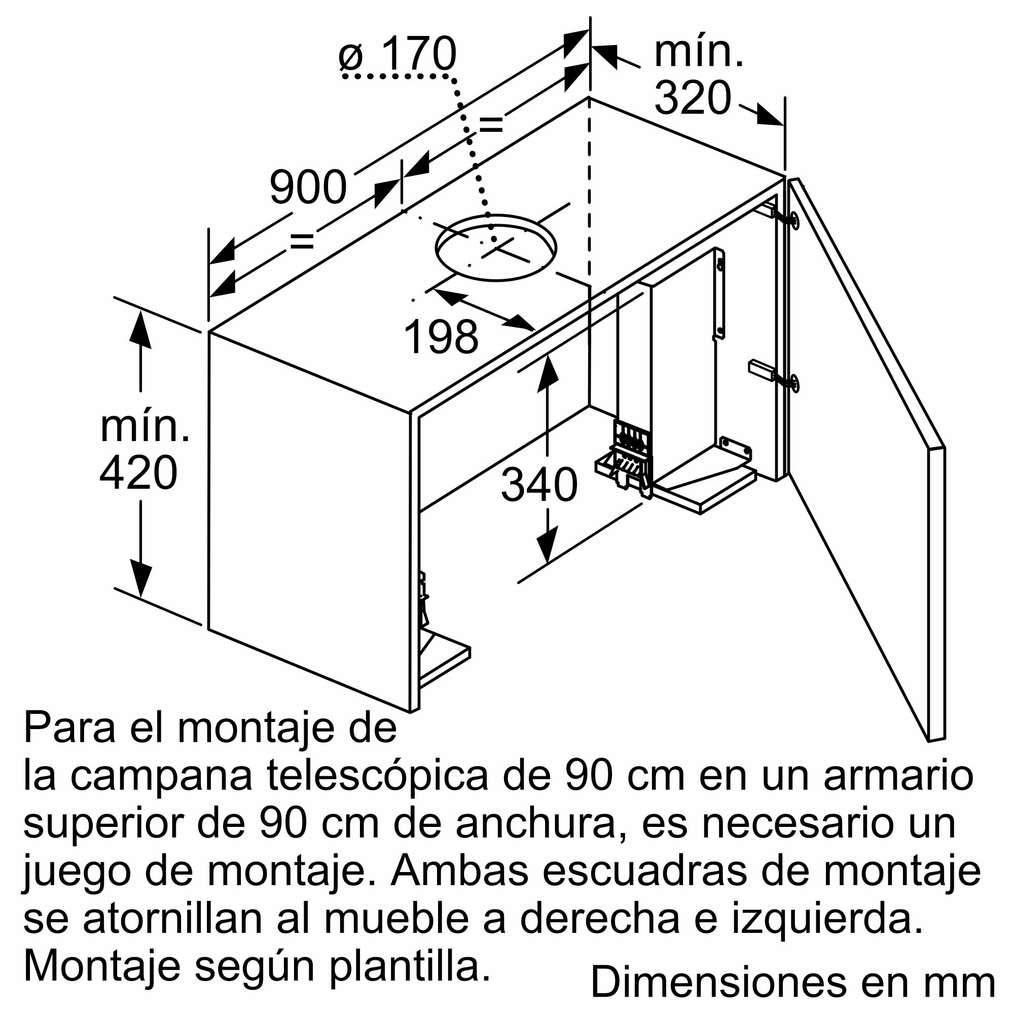 Série 8 Capô Telescópico 90 cm Aço Inoxidável DFS097K51