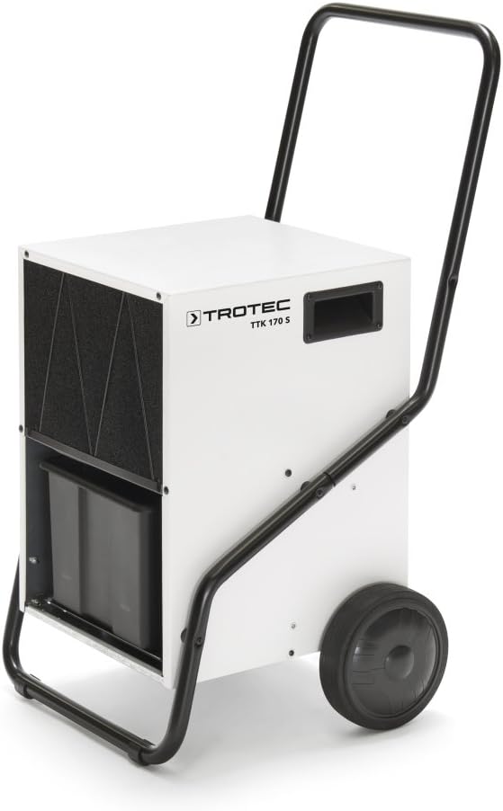 TROTEC Luftentfeuchter TTK 170 S – Leistung 50 L/Tag – Fläche 180 m² / 450 m³ – Bautrockner – für große Räume