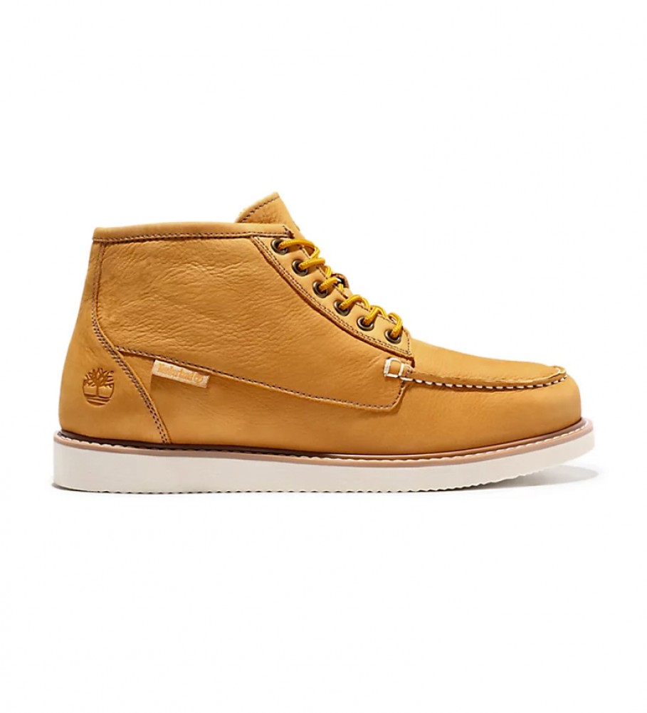Botas Timberland Newmarket II Boat Chukka em couro, mostarda
