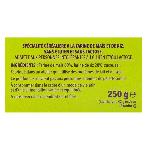 Torradas Gerblé Crac' Form sem glúten e sem lactose, 250g
