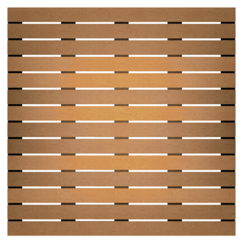 Vlondertegel glad keruing hard hout geschaafd 100 x 100 cm