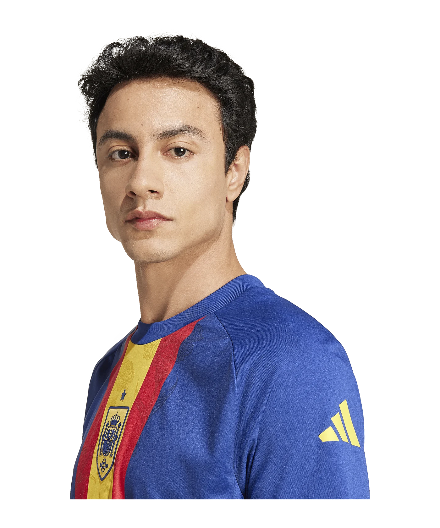 adidas Spanien Prematch Shirt EM 2024 Blau