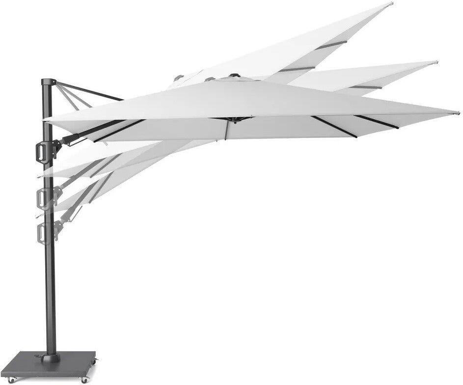 Platinum Sun & Shade zweefparasol Challenger T2 crème 98+UV 300 x 300 x 265 cm