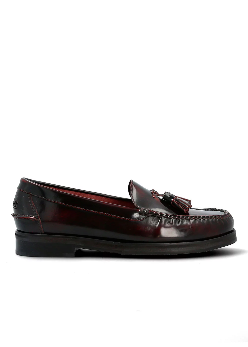 DOUBLE TASSEL LOAFER BRUSH OFF BURGUNDY